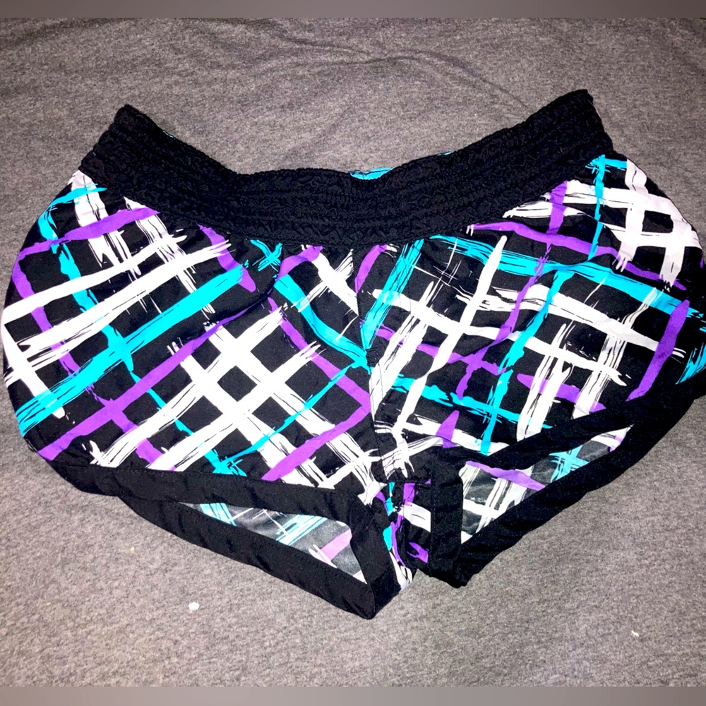 Fun and colorful activewear shorts. Perfect for a day at the pool as well.